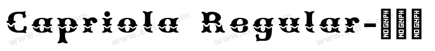 Capriola Regular字体转换 Capriola Regular字体转换